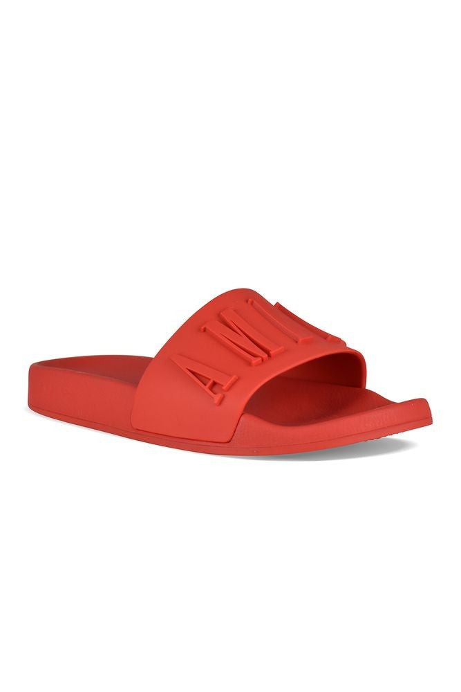 Amiri Matte Red Rubber Slides
