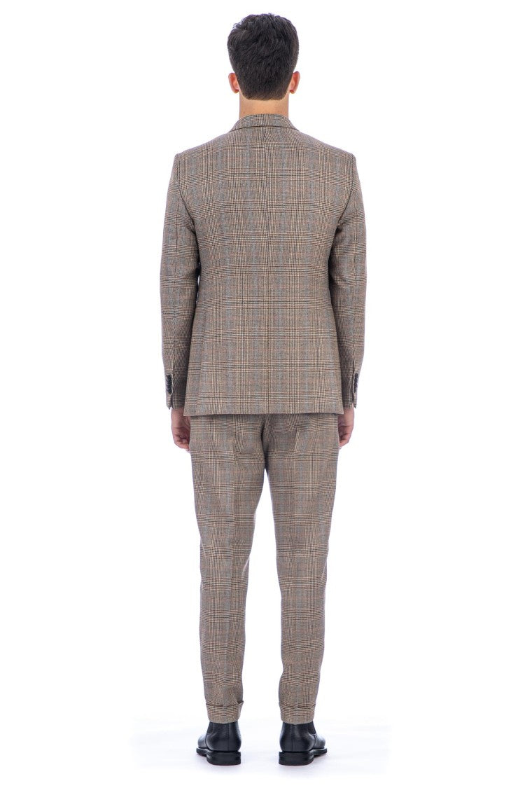 Pt Torino Prince Of Wales Wool Jacket