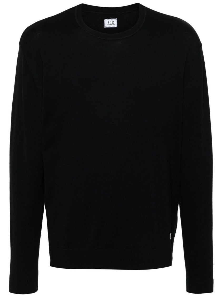 C.P. Company Sea Island Logo Knit Sweater