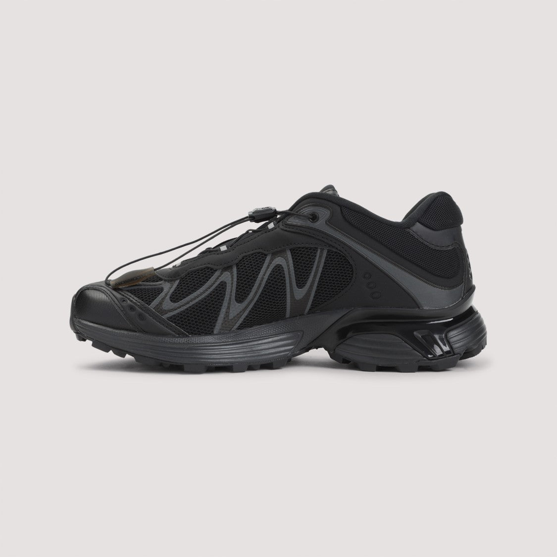 Salomon Lightweight All-Black Sneakers With Quick-Lace System