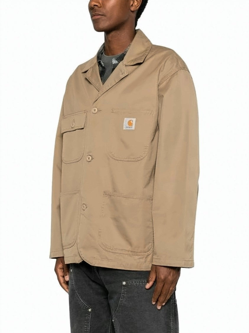 Carhartt Wip Relaxed Fit Cotton Jacket With Classic Collar