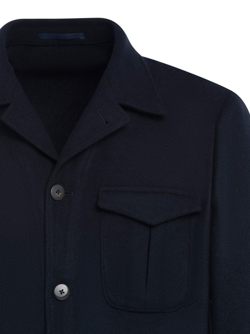 Franzese Collection Midnight Blue Tailored Wool Jacket