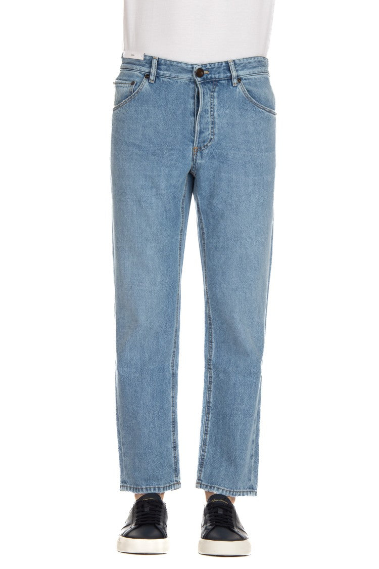 Pt Denim Light Wash Cotton-Lyocell Rebel Fit Jeans