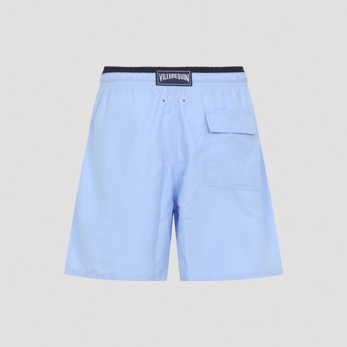 Vilebrequin Light Blue Swim Shorts With Black Drawstrings