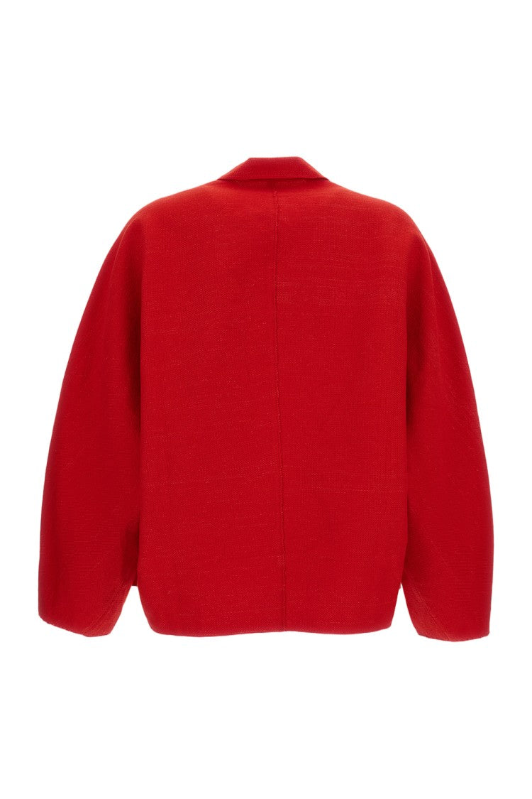 Boboutic Concealed Snap Button Single-Breasted Jacket