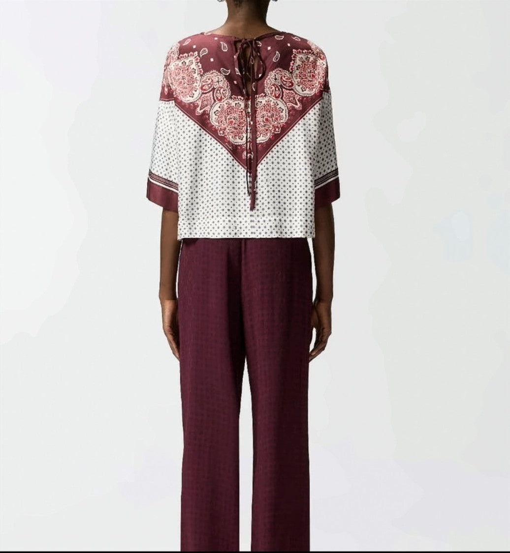 Pinko Betsy Viscose Twill Printed Blouse
