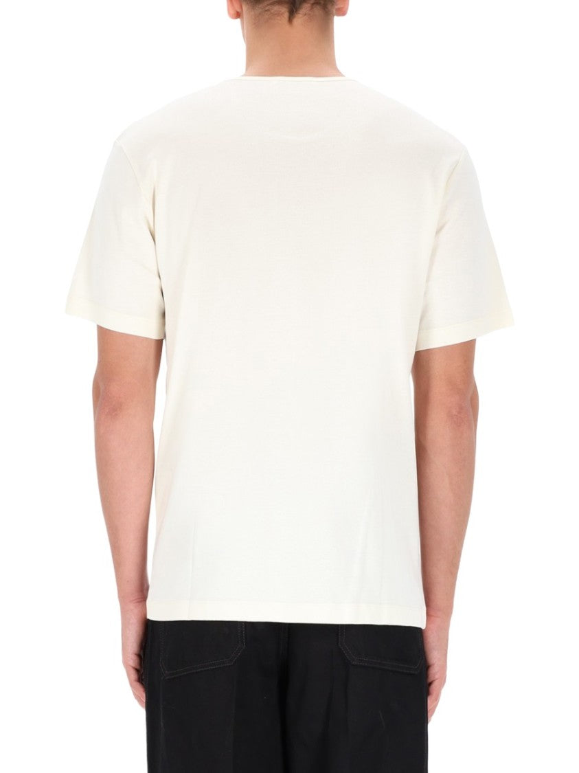 Lemaire White Cotton Crewneck Boxy T-Shirt