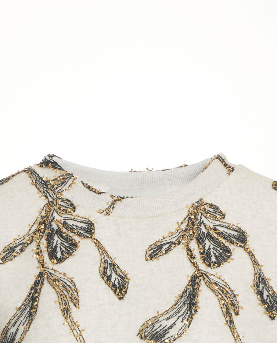 Munthe Embroidered Floral Oversized Sweatshirt