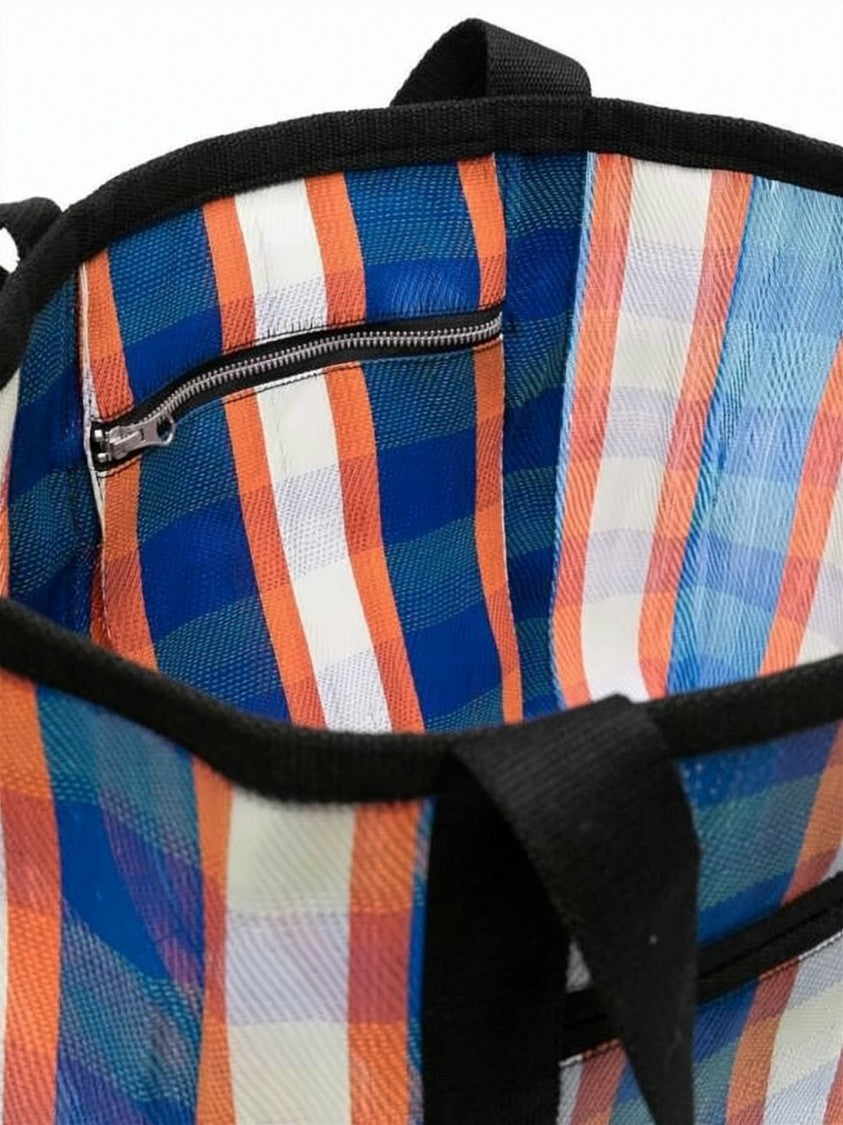 Isabel Marant Plaid Tote Bag With Durable Nylon Construction