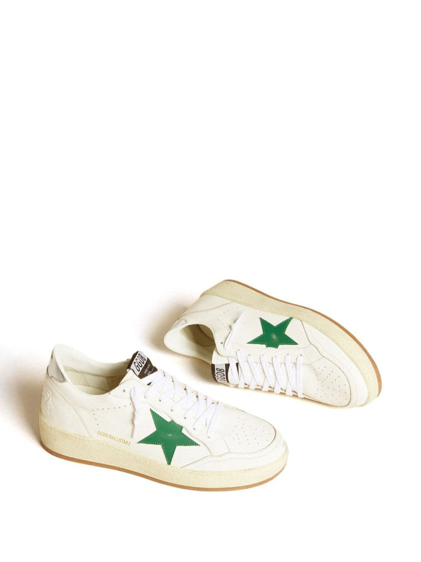 Golden Goose Low-Top Leather Sneakers With Bold Star Detail