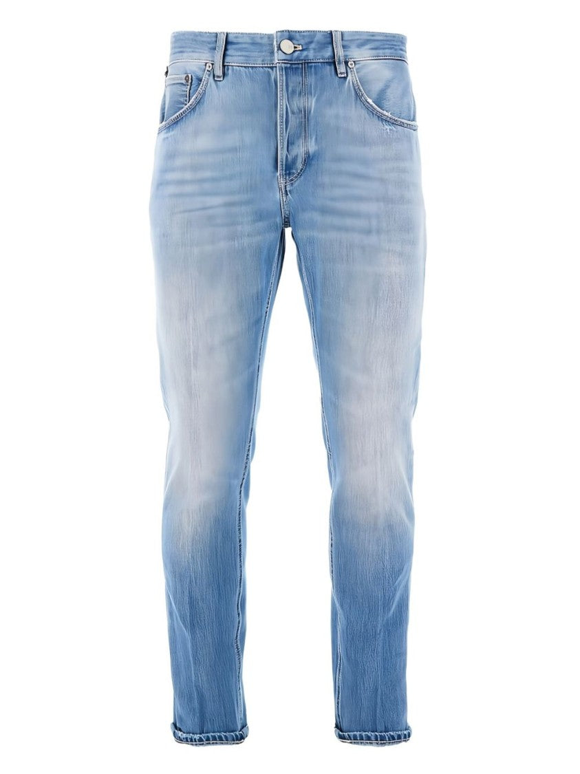 Pt Torino Indigo Blue Trousers With Concealed Fly
