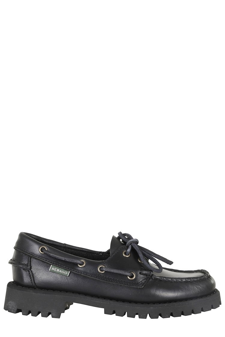 Sebago Black Ranger Waxy Oiled Leather Loafers