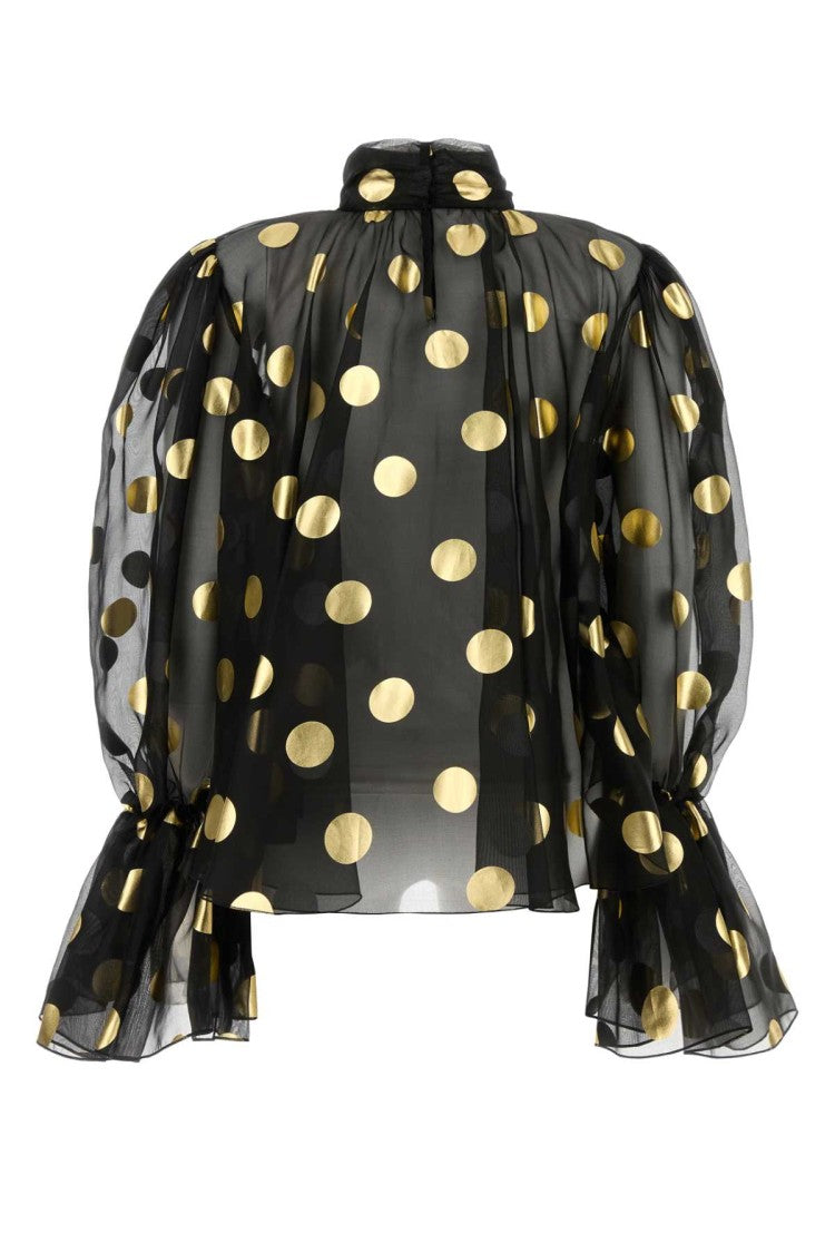 Dolce & Gabbana Printed Organza Blouse