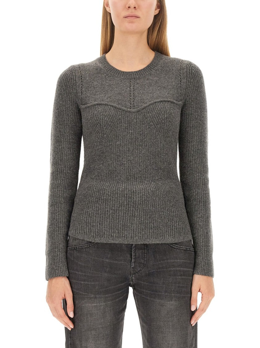 Isabel Marant Fitted Ribbed Texture Sweater
