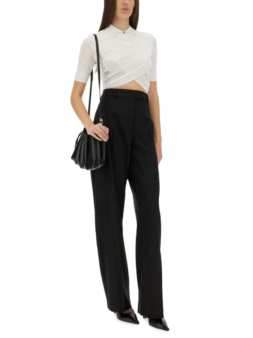 Sportmax Slim Fit Short-Sleeved Top With Polo Collar