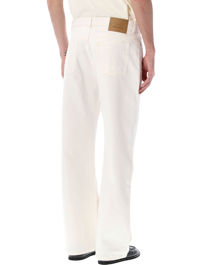 Ami Paris Large Fit Five Pocket Denim Jeans