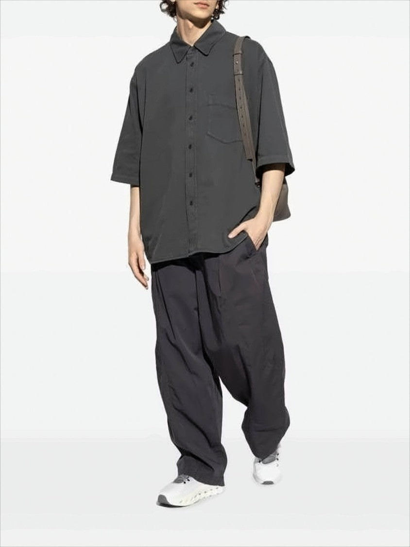 Lemaire Boxy Short-Sleeved Shirt With Classic Collar