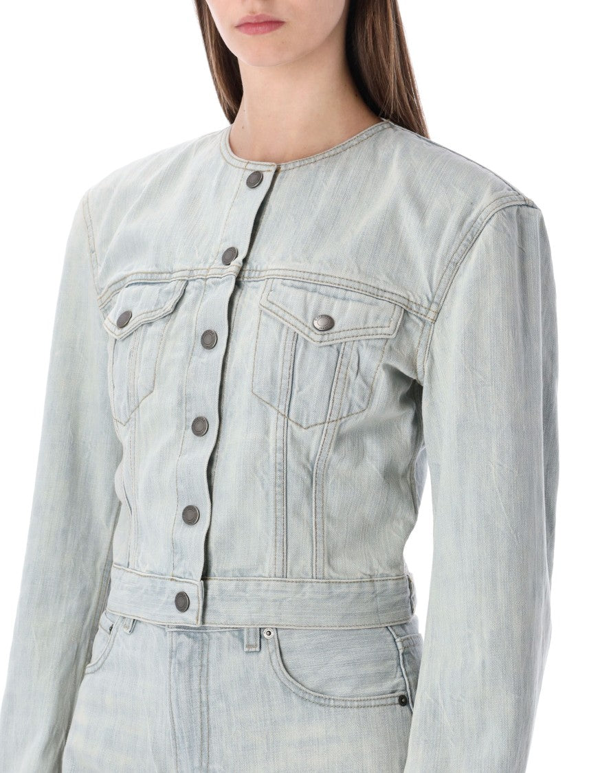Haikure Shirley Light-Wash Denim Jacket