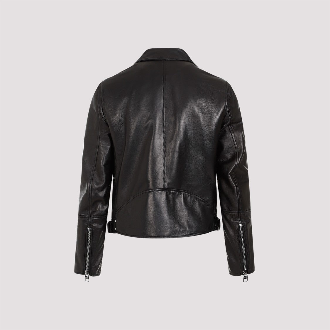 Alexander Mcqueen Black Lamb Leather Biker Jacket