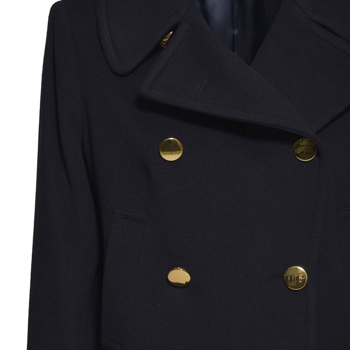 Tagliatore Blue Cashmere And Wool Blanche Coat