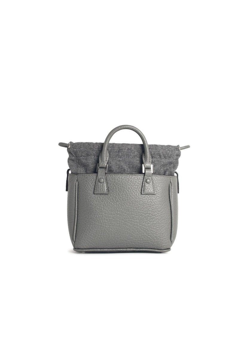 Maison Margiela '5Ac Tote Horizontal' Pebble Grey Leather Bag