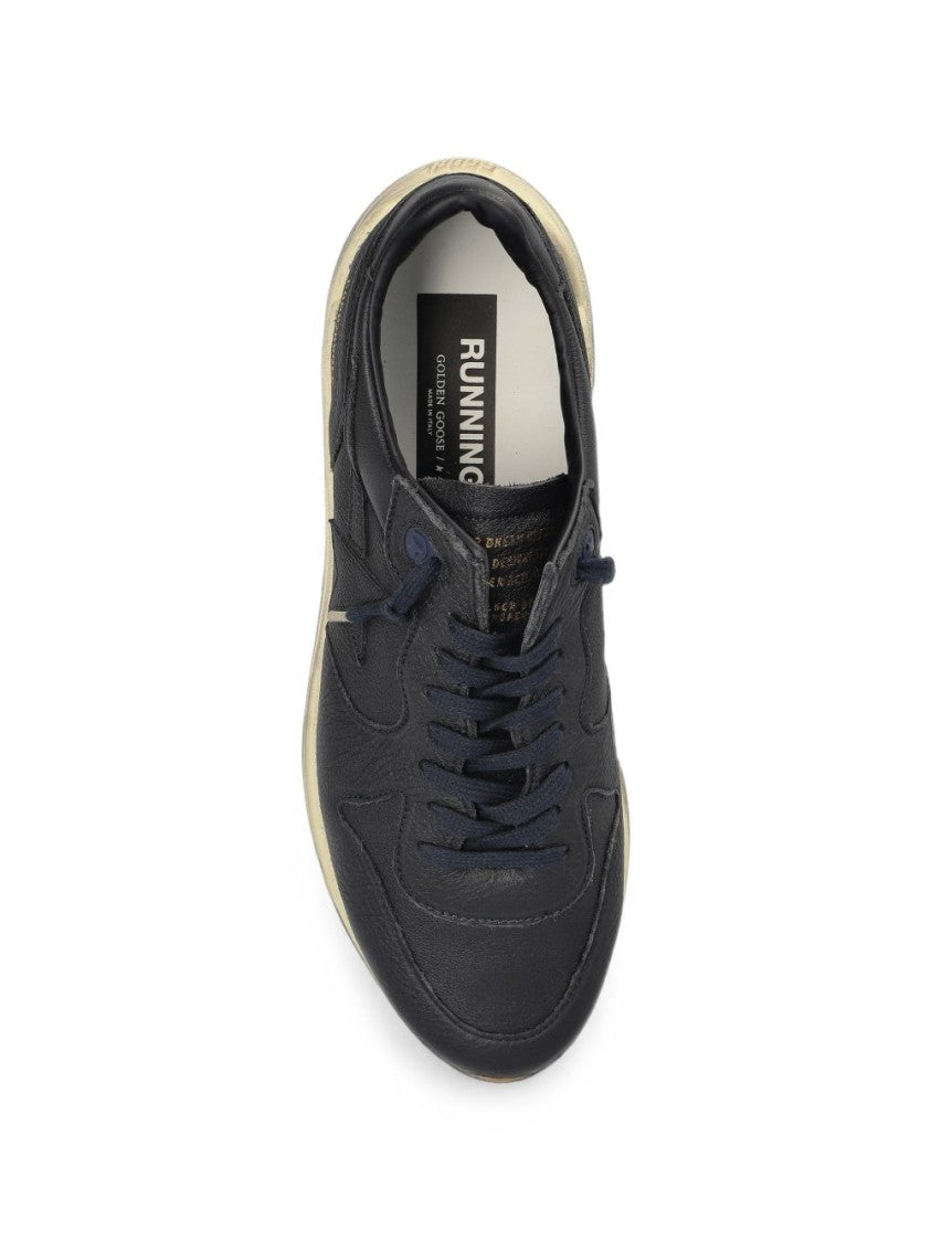 Golden Goose Silk Nylon Star Detail Rugged Sole Sneakers