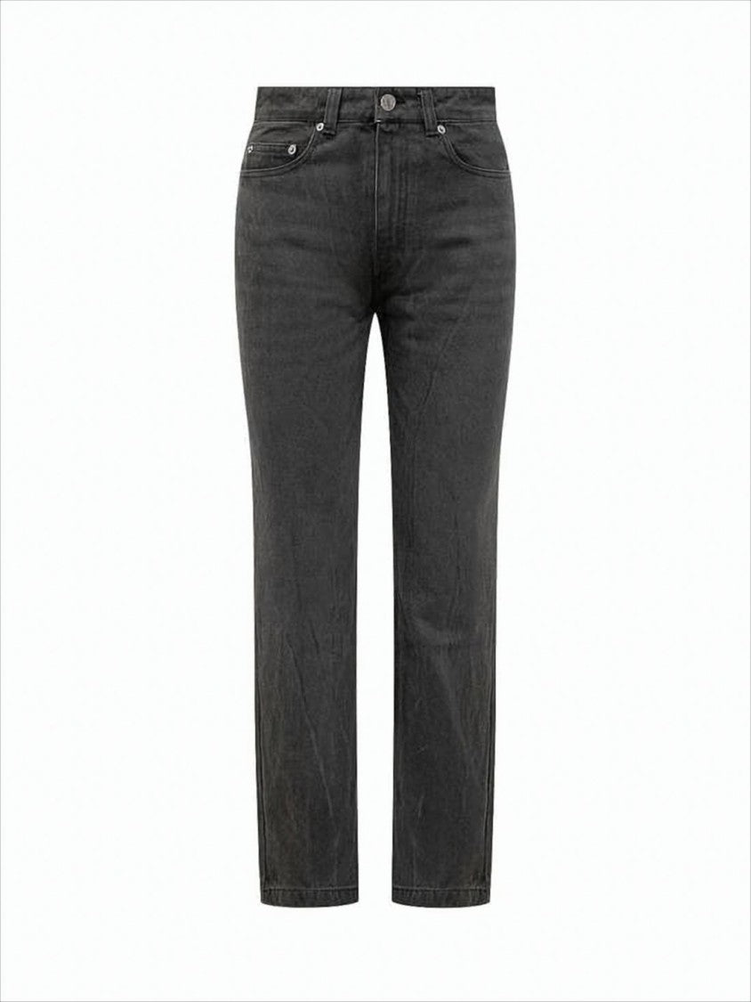 Ami Paris Straight-Leg Denim Pants With Classic Five-Pocket Styling