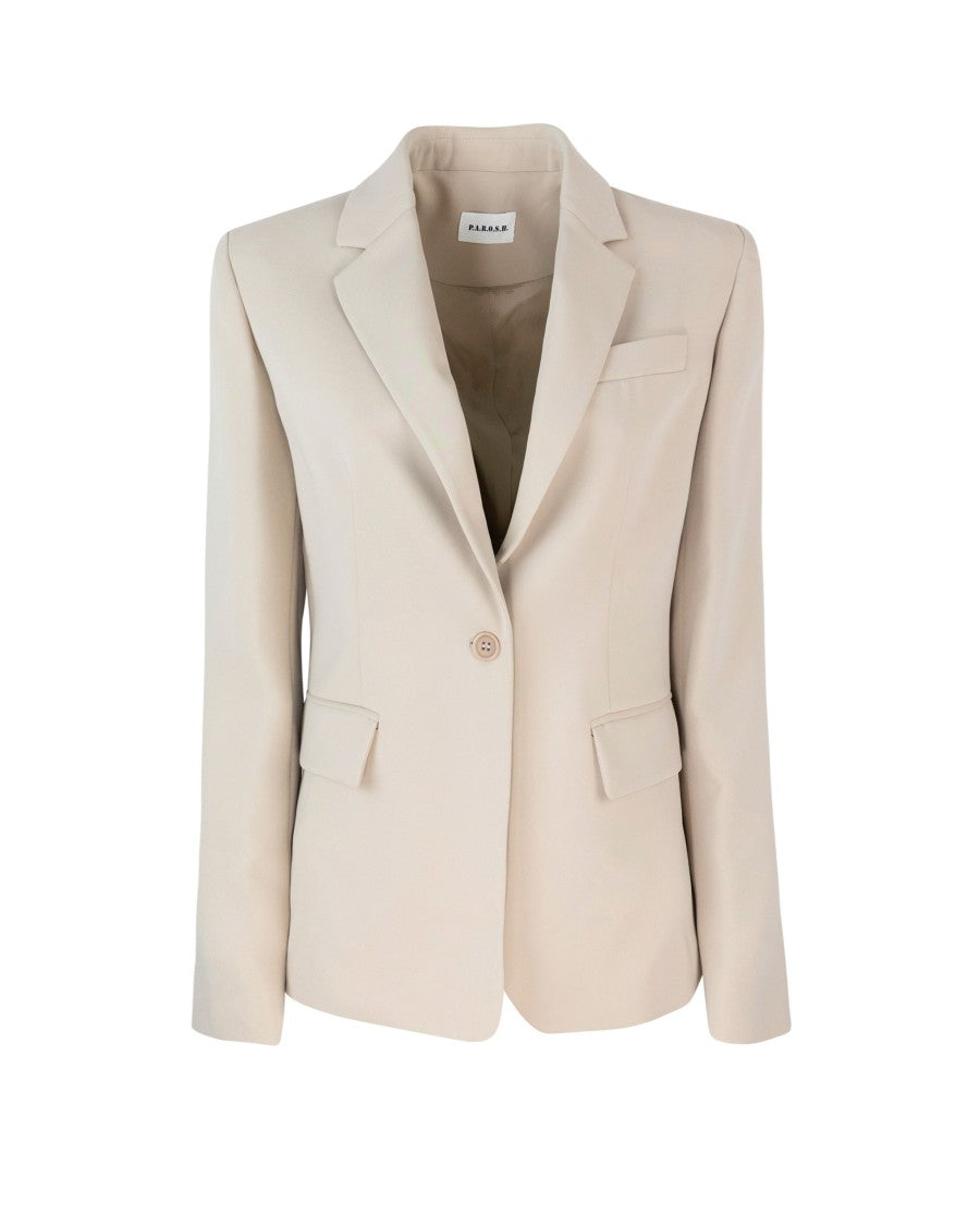 P.A.R.O.S.H. Blazer Beige In Cady