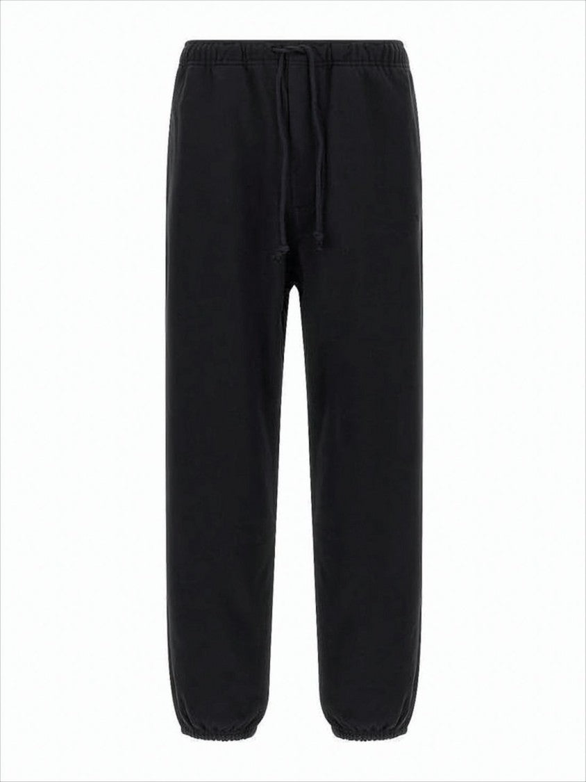 Y-3 Relaxed Fit Black Jogging Pants With Drawstring Waist