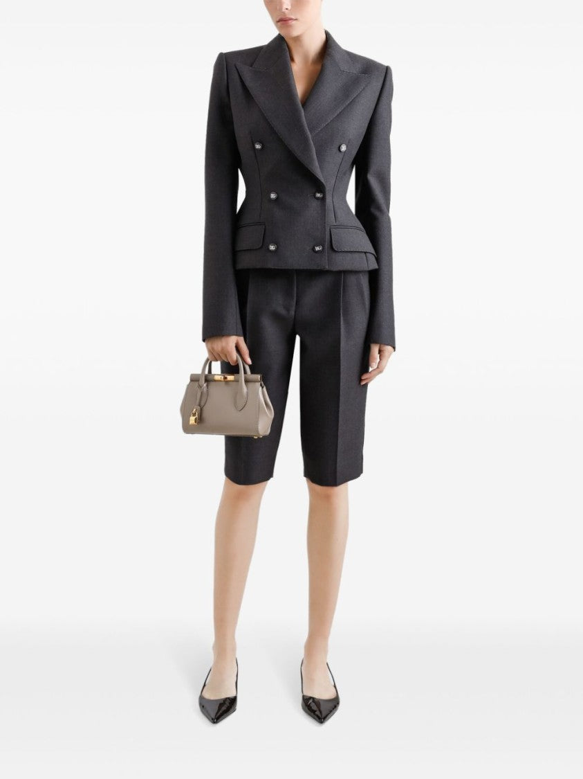 Dolce & Gabbana Structured Handbag With Gold-Tone Hardware And Detachable Chain Strap