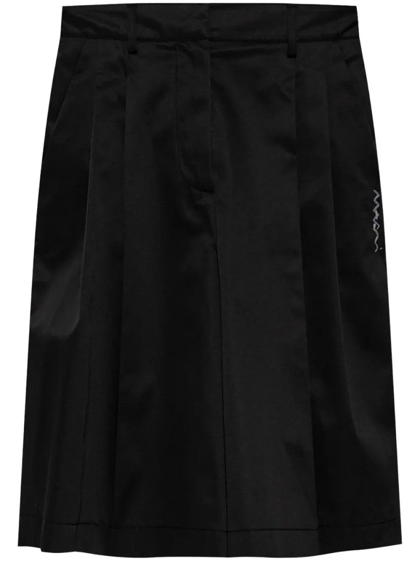 Marni Embroidered-Logo Shorts