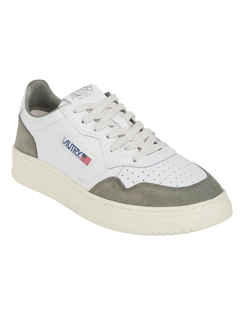 Autry Medalist Low Leather-Suede Low-Top Sneakers