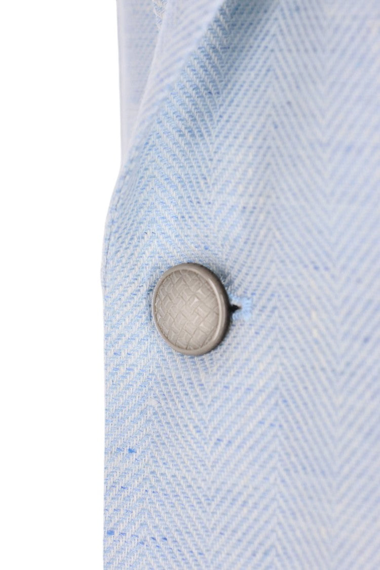 Tagliatore Pino Lerario Herringbone Linen-Cotton Blazer
