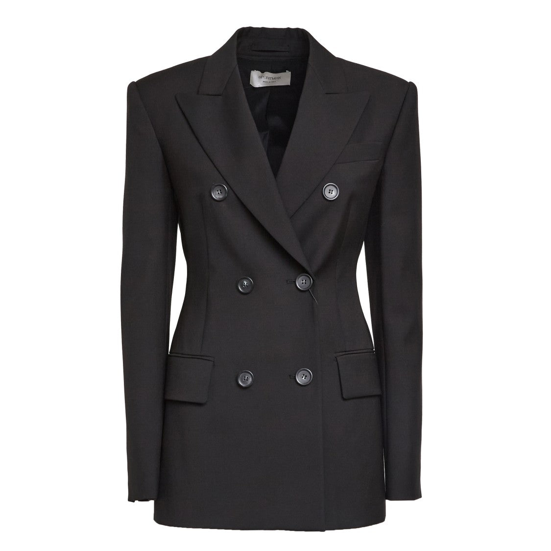 Sportmax Fitted Tailored Blazer In Natural Stretch Wool