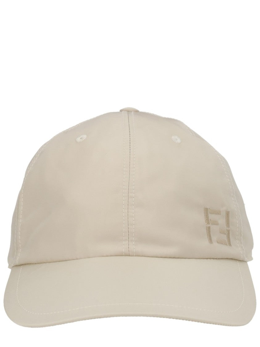 Fendi Tonal Logo Curved Brim Baseball Cap