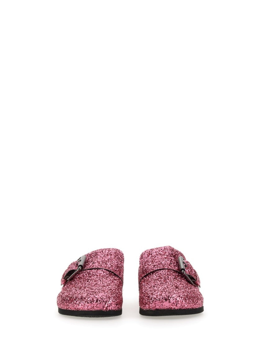 Philosophy Di Lorenzo Serafini Glitter-Embellished Slip-On Sandals