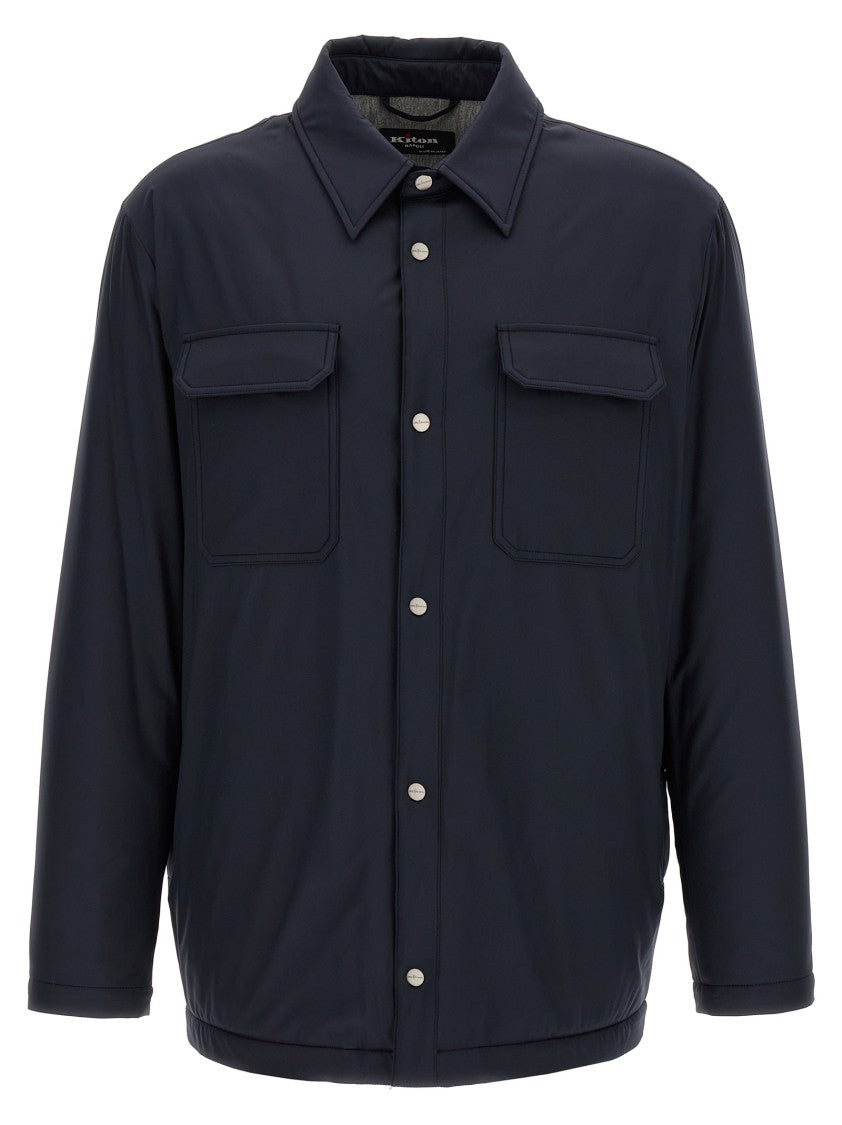 Kiton Padded Technical Fabric Overshirt