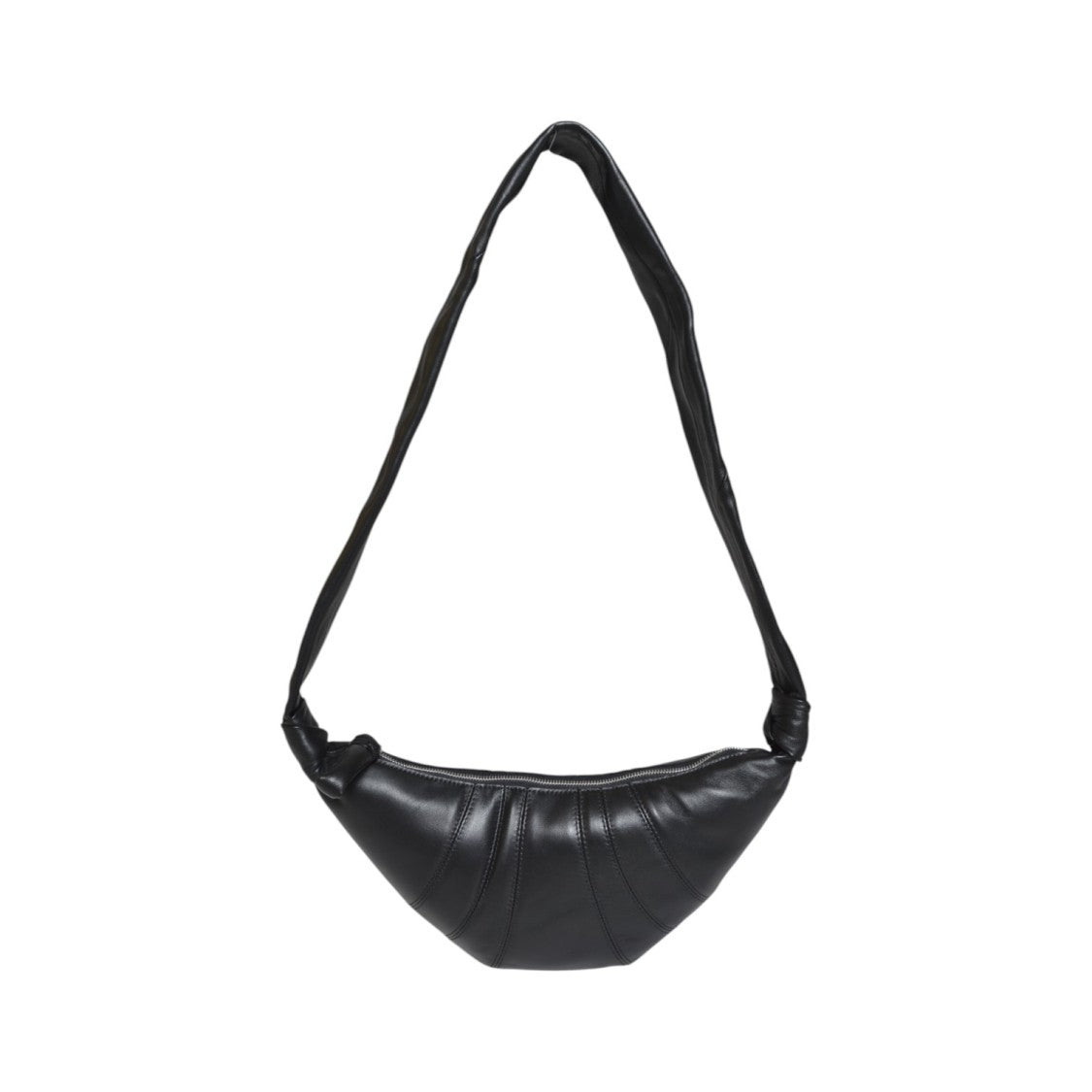 Lemaire Crescent-Shaped Leather Shoulder Bag With Padded Strap