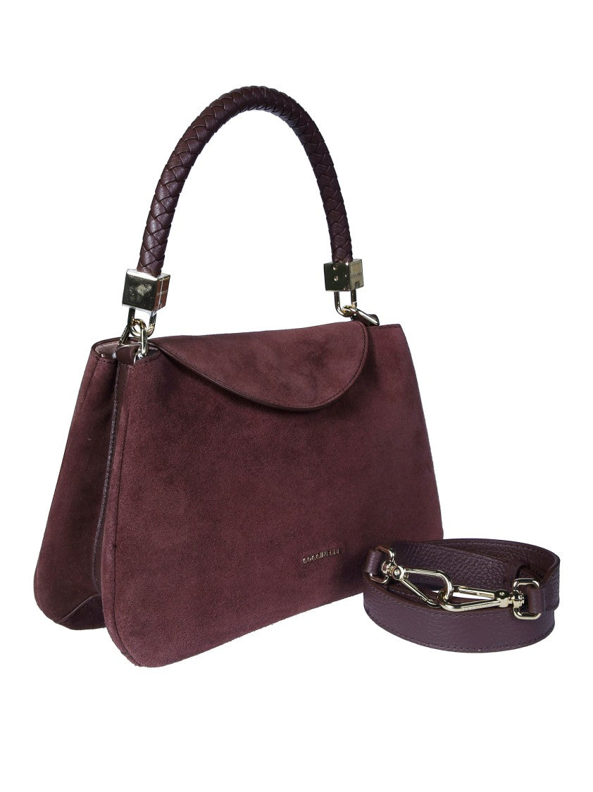 Coccinelle Tiggy Suede Trapezoidal Shoulder Bag