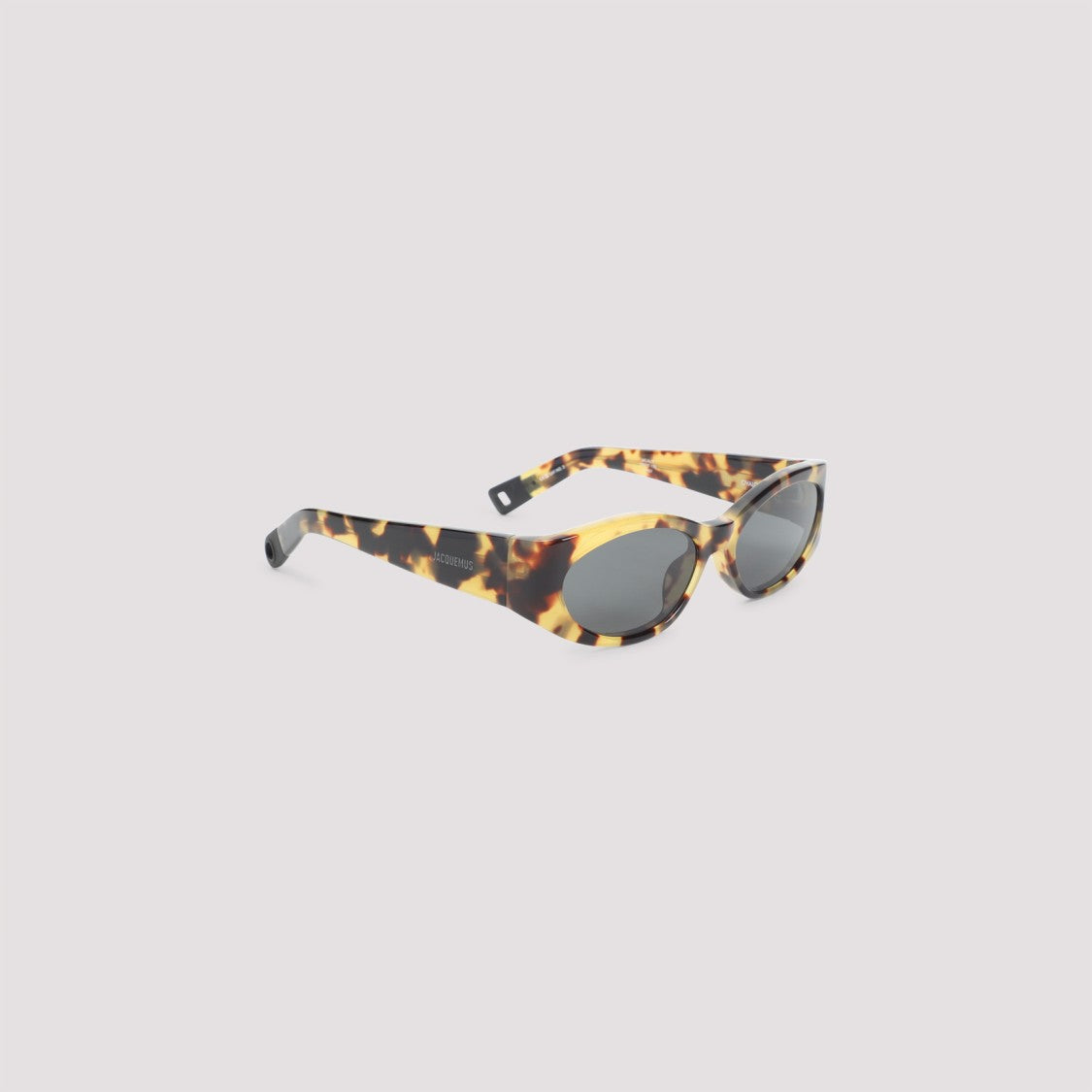 Jacquemus Eyewear T Shell Matt Brown Acetate Ovalo Sunglasses