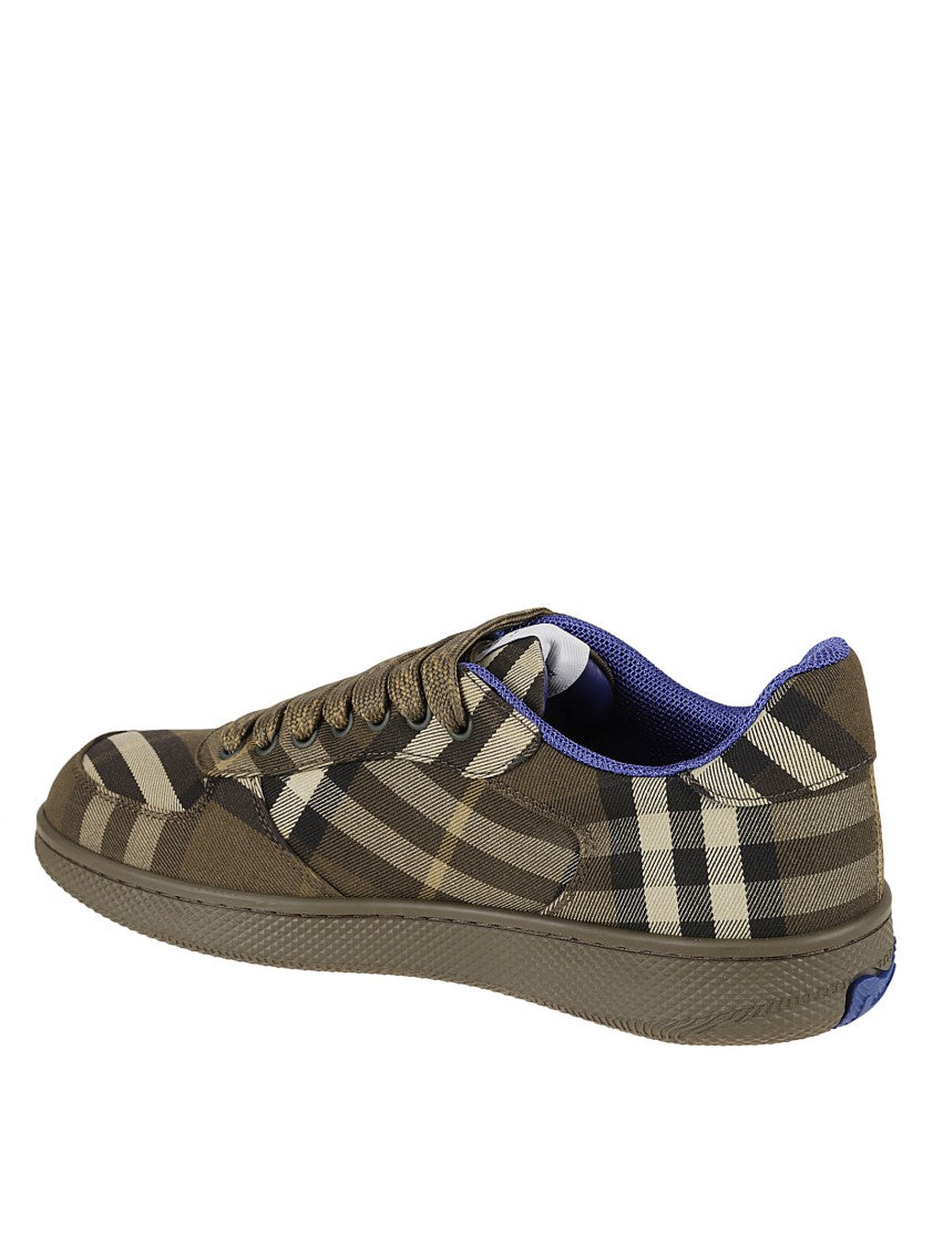 Burberry Check Pattern Sneakers