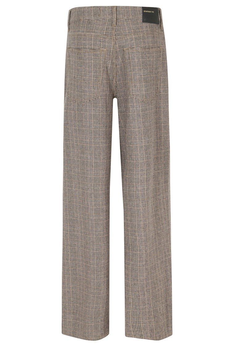 Department 5 Express Multicolored Plaid Wide-Leg Pants