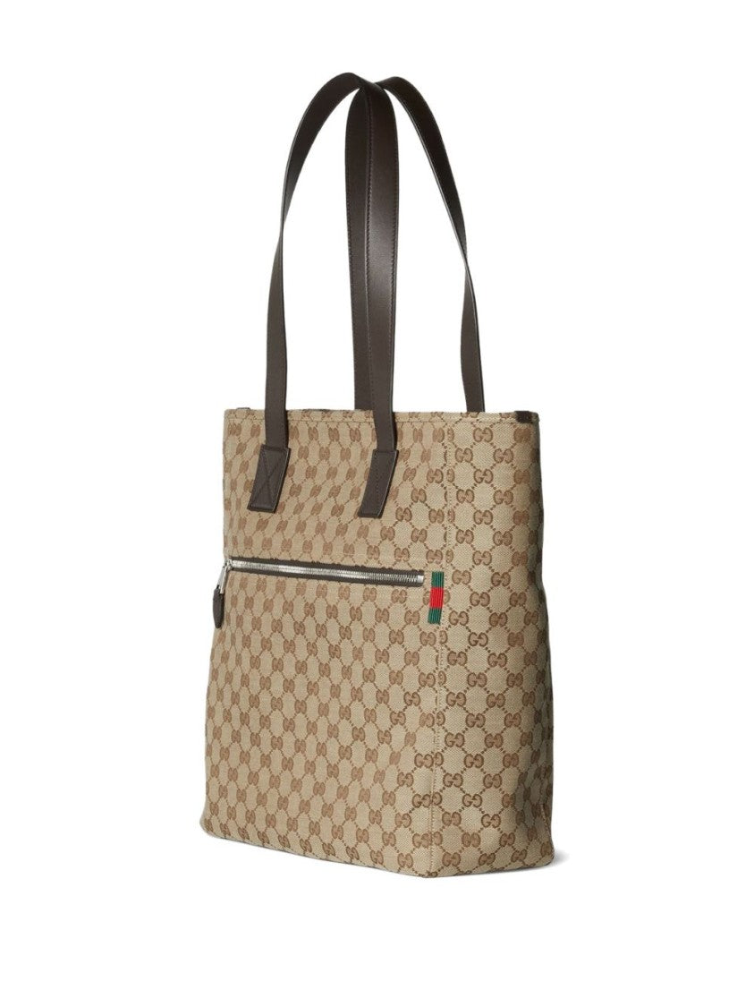 Gucci Beige Monogram Fabric Tote