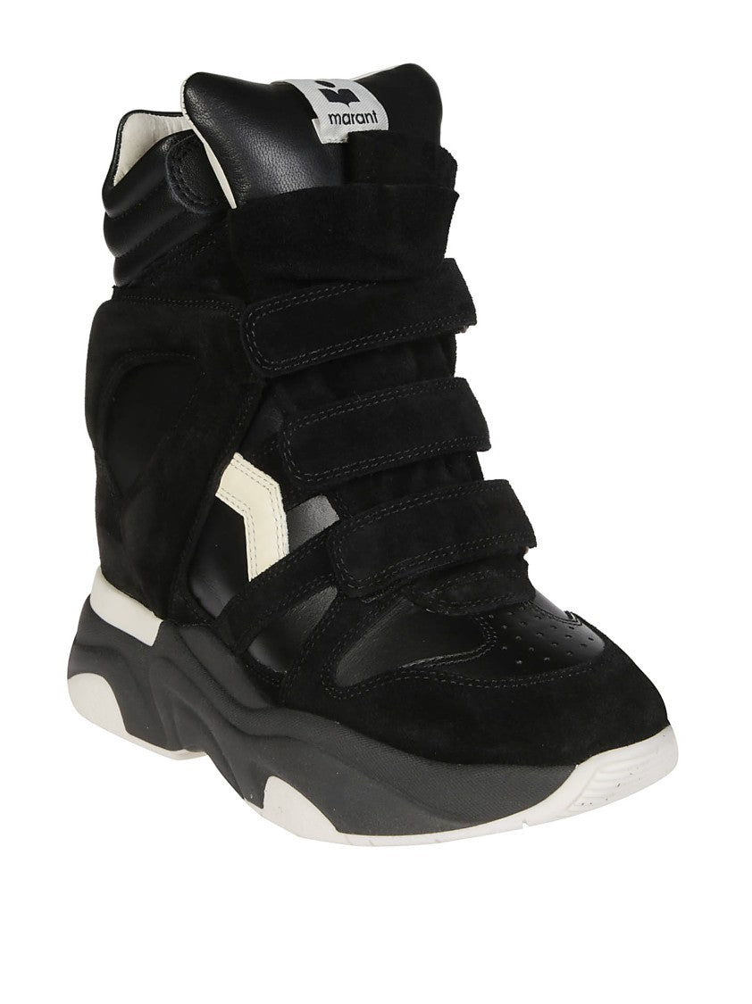 Isabel Marant Balskee-Gz High-Top Chunky Leather Sneakers