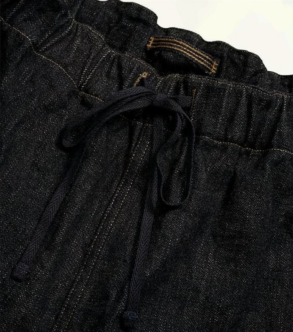Nigel Cabourn Relaxed Fit Black Denim Shorts With Five-Pocket Design