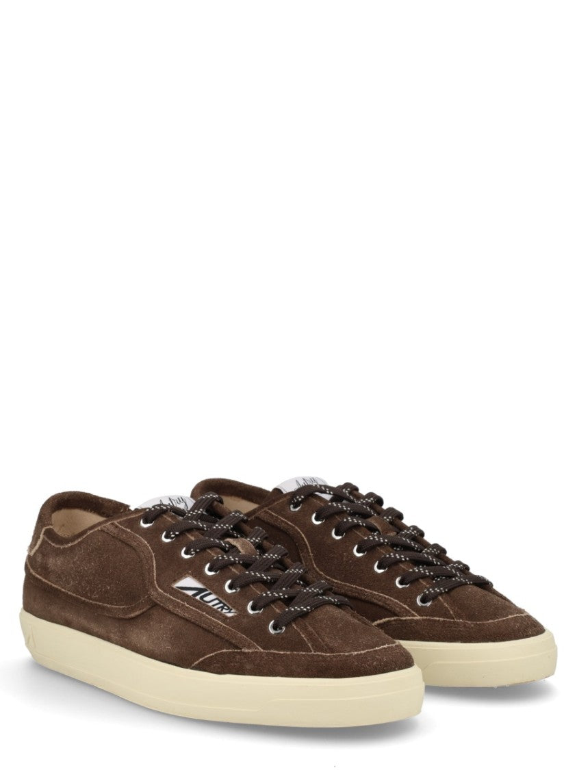 Autry Black Low-Top Suede Leather Sneakers