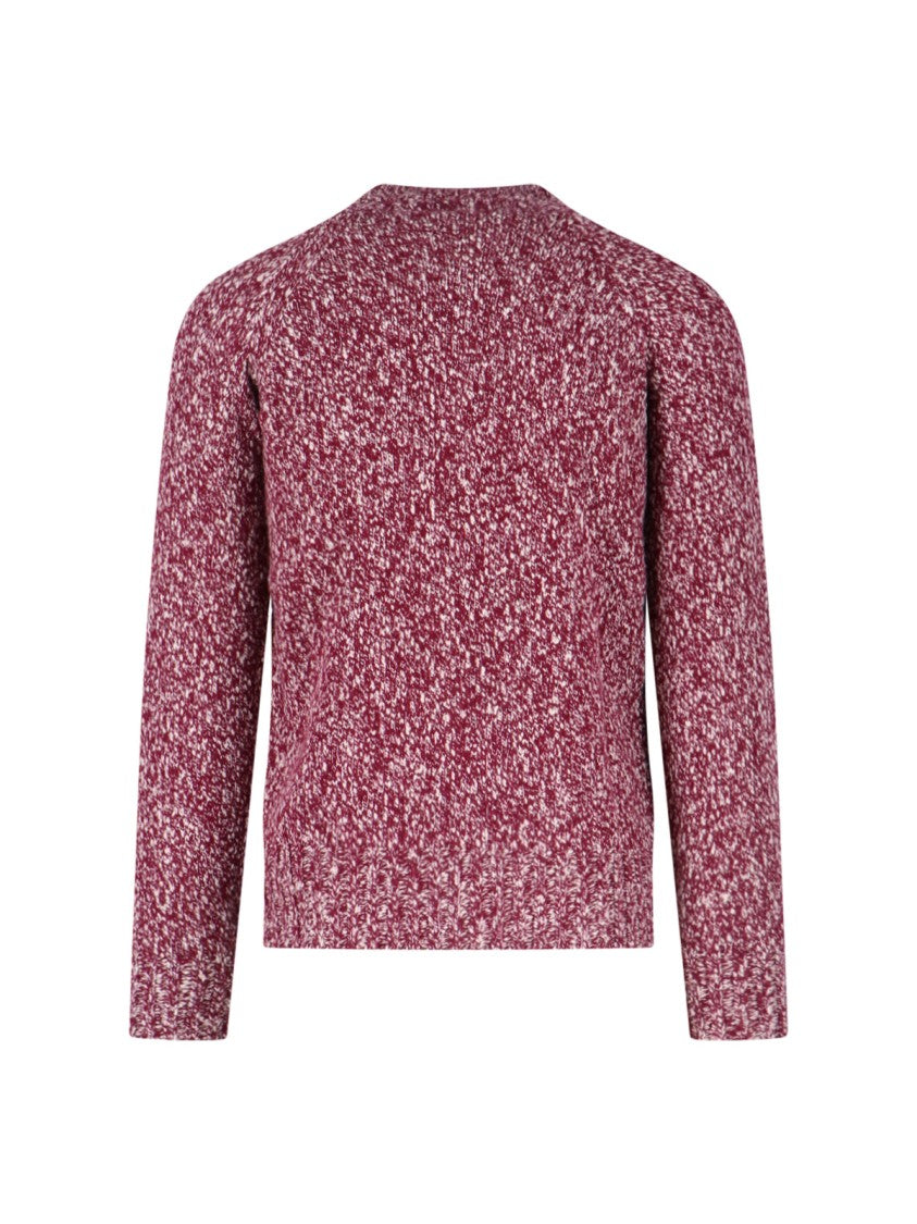 Drumohr Mélange Wool Sweater – Red