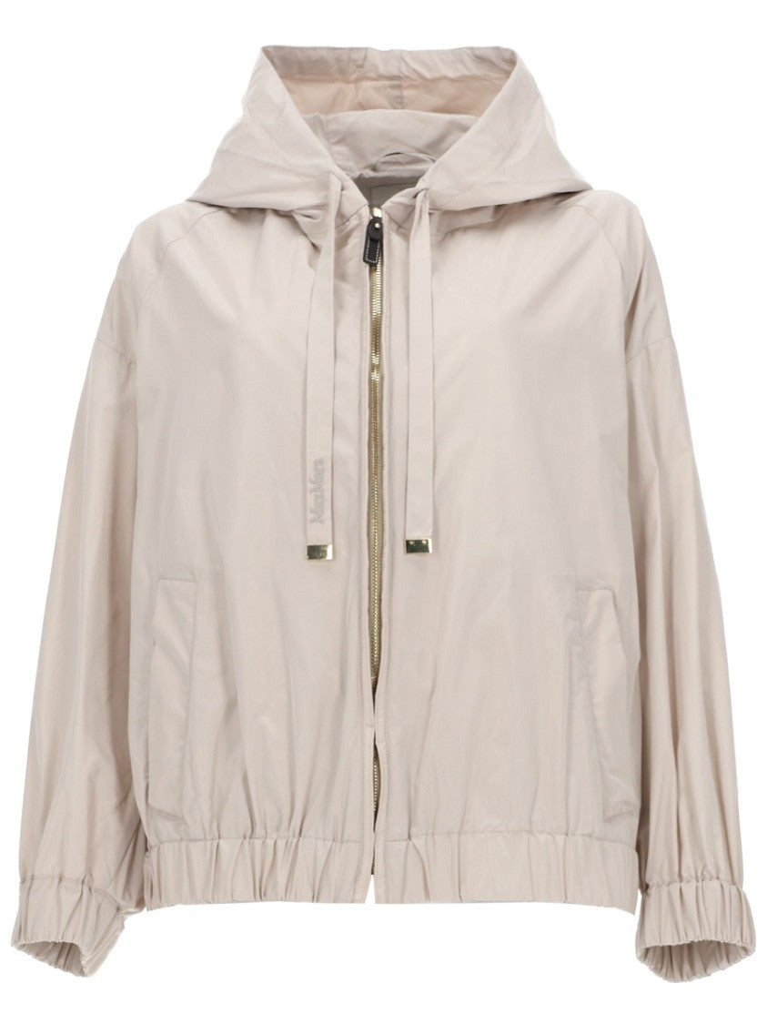 Max Mara Lightweight Oversized Taffeta Jacket With Minimal Design