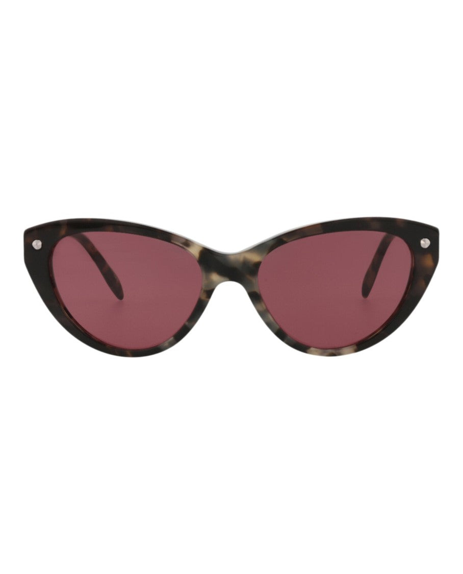 Alexander Mcqueen Cat Eye-Frame Acetate Sunglasses With Saddle Nose Bridge