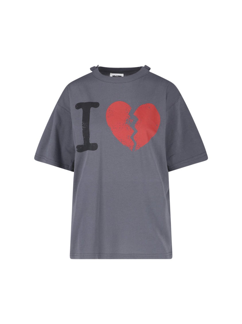 Magliano Grey I Suffer Distressed Graphic T-Shirt